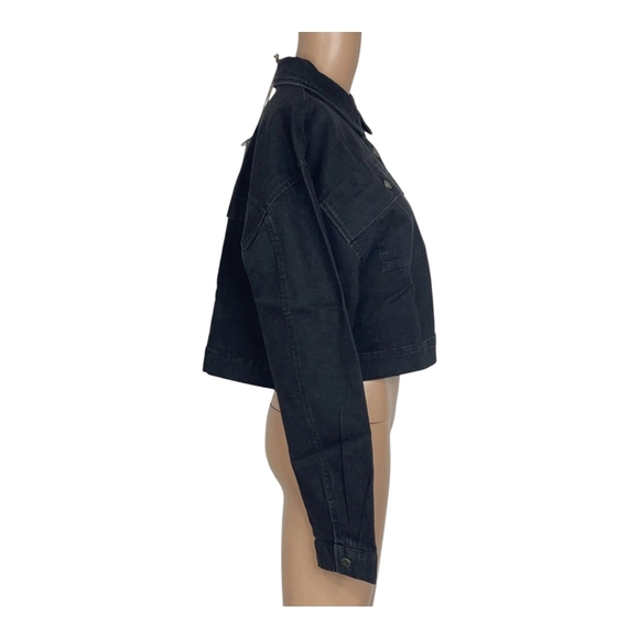 Cleobella Dean Jacket In Black Denim XL Womens NWT $198 - Picture 5 of 11